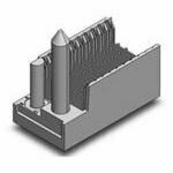 Rf Vhdm-Hsd, Backplane Connectors, Vertical Orientation, Press Fit Termination, 5 Row Hsd, 25 467-5125-A62